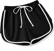 Black Athletic Running Shorts